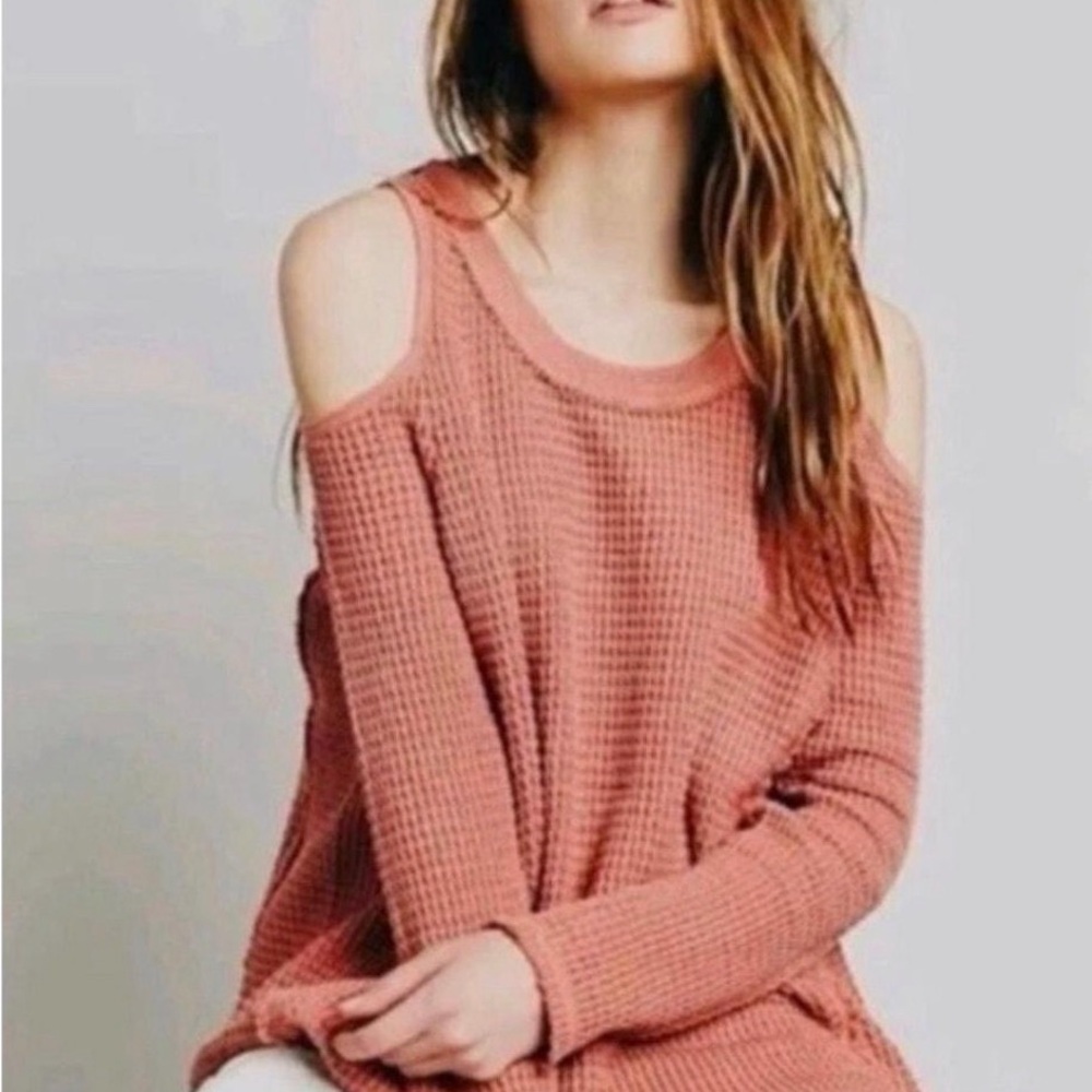 Free People Women's Cold Shoulder Knit Sweater